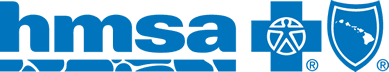 Logo of HMSA, Hawaii's Blue Cross Blue Shield insurance plan.