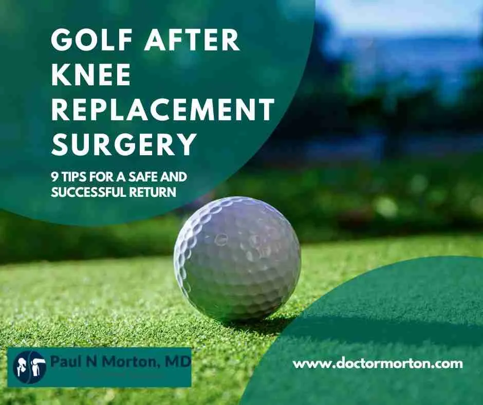 golf after knee replacement tips
